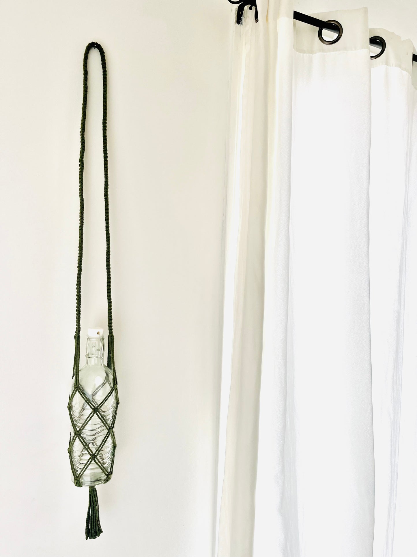 Porte-bouteille macrame