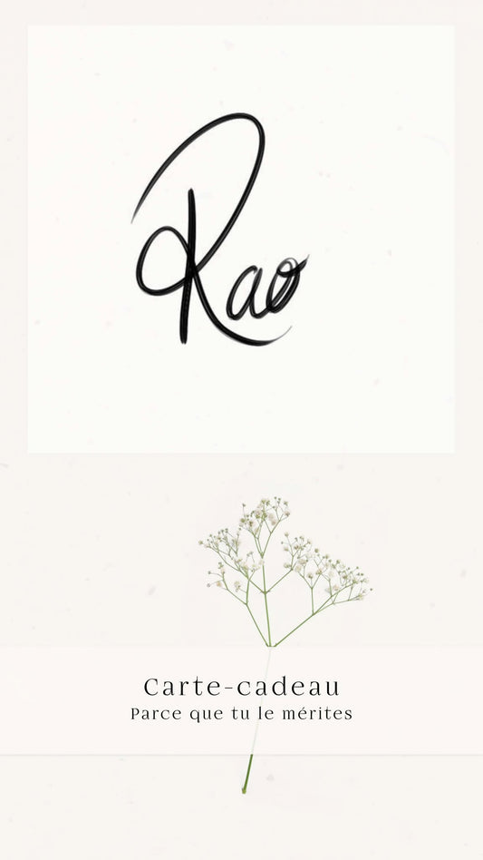 Carte-cadeau Rao