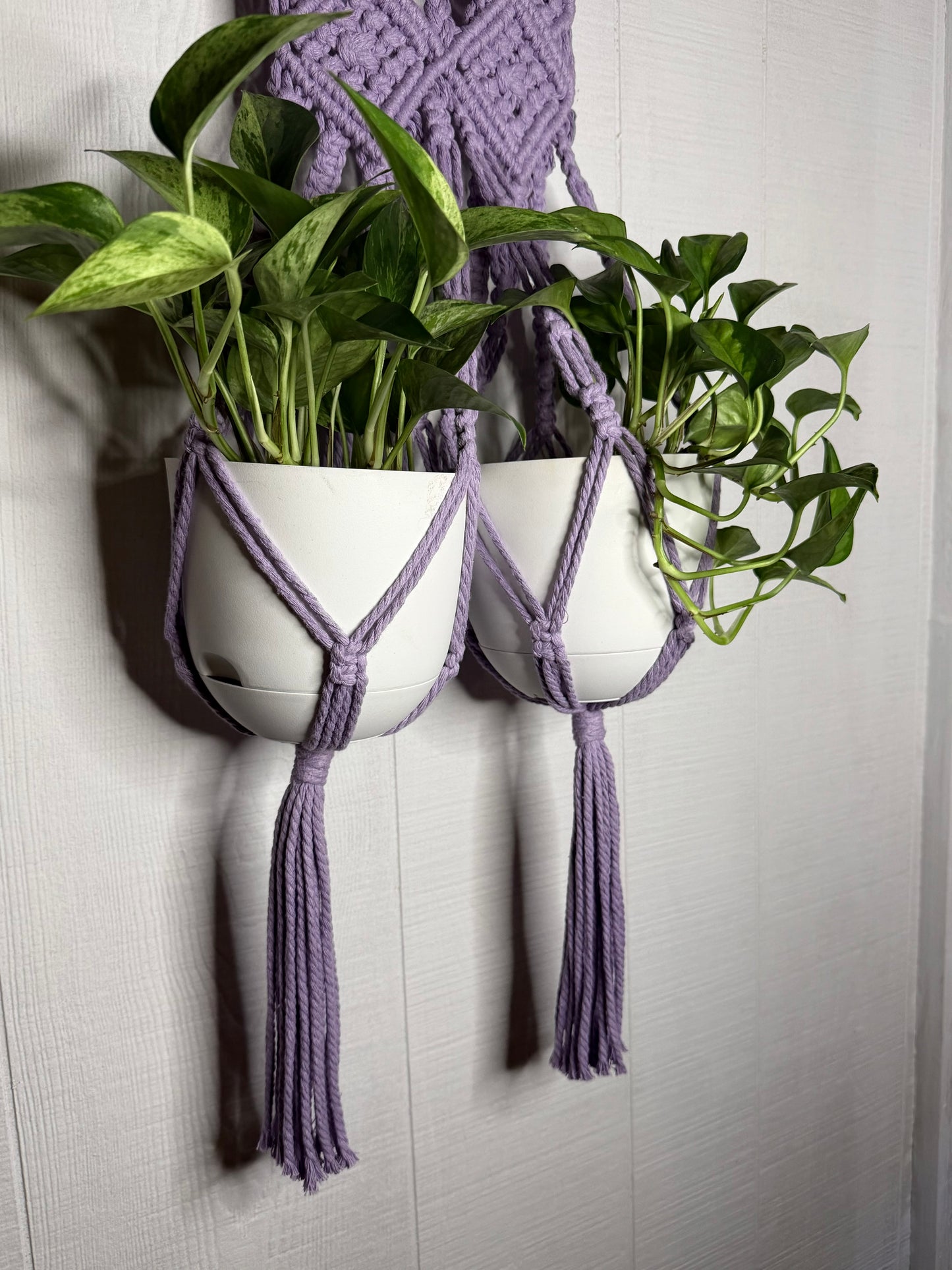 Macramé lilas