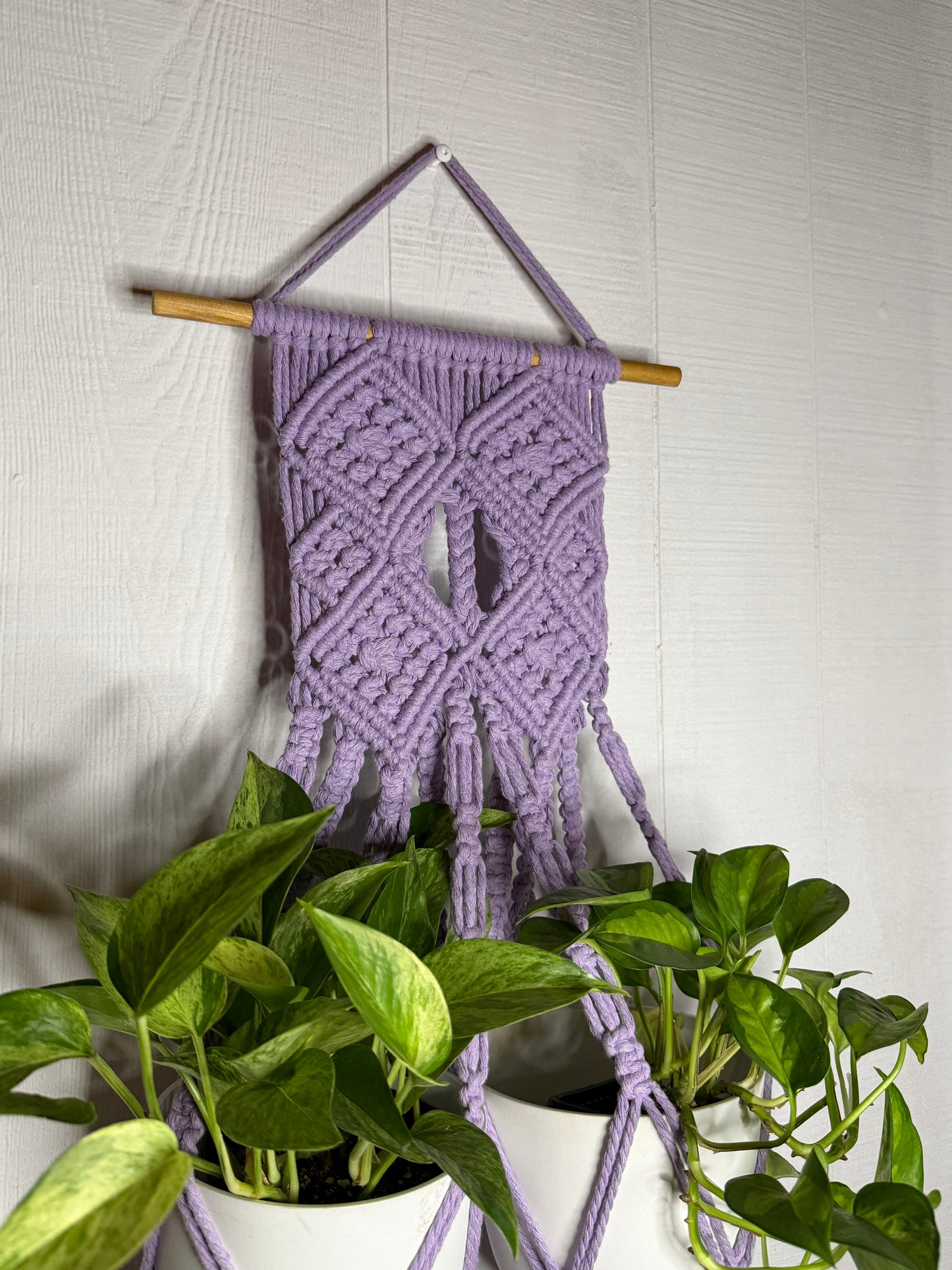 Macramé lilas