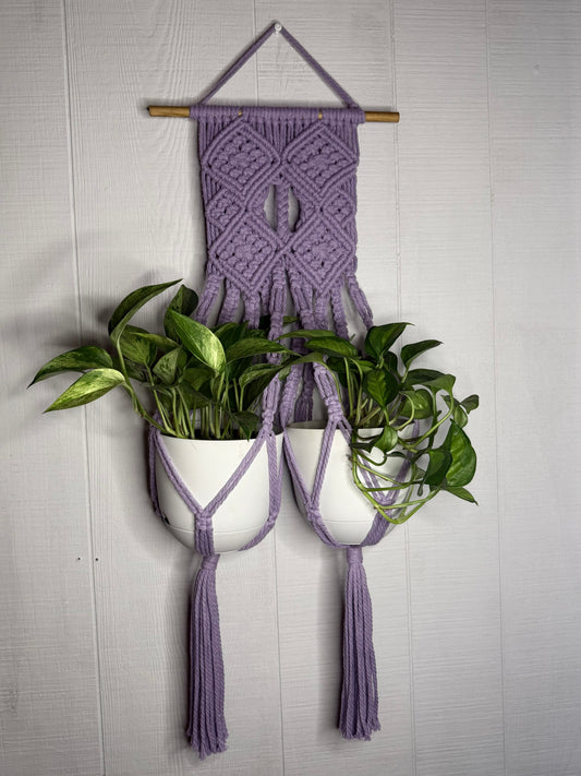 Macramé lilas