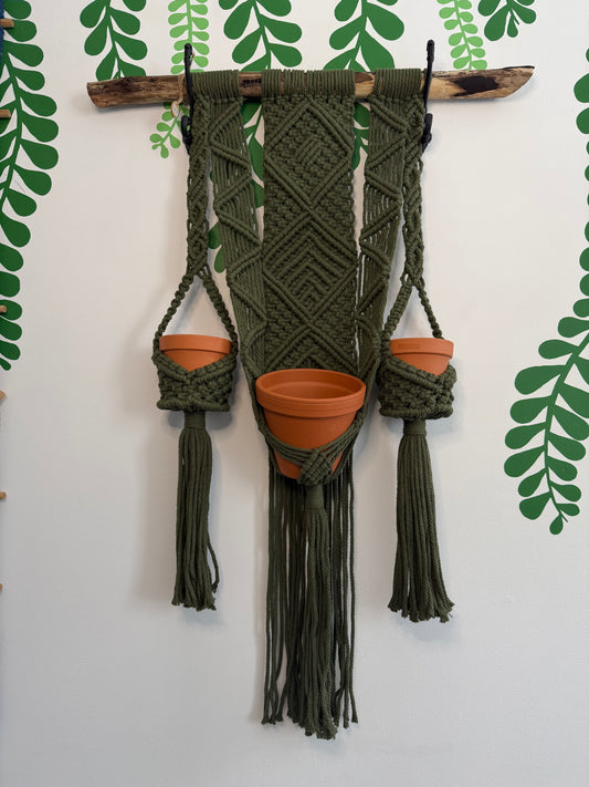Macramé vert