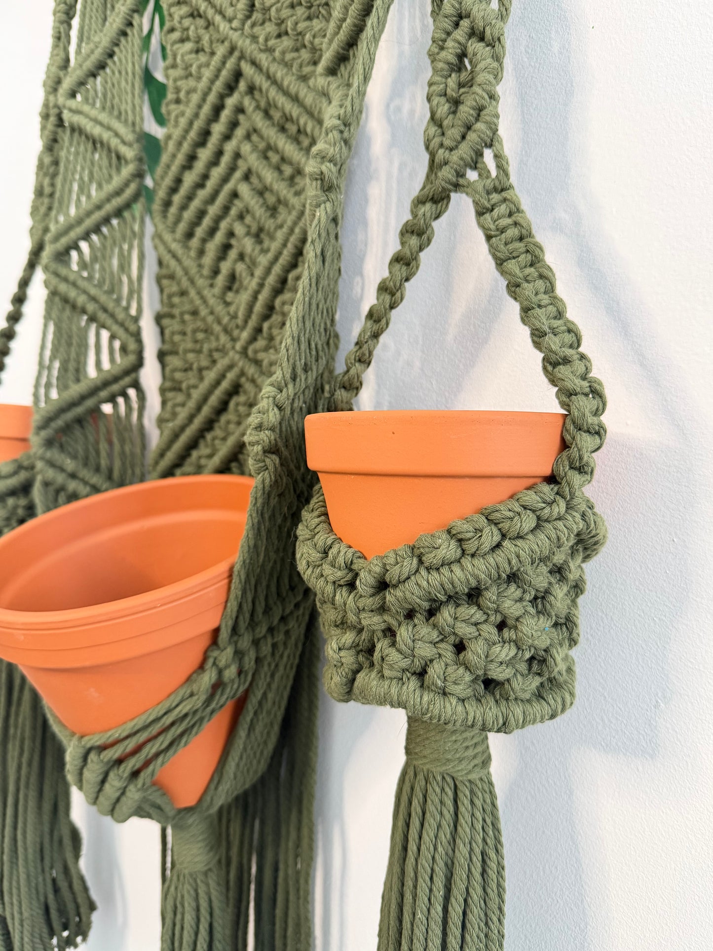 Macramé vert