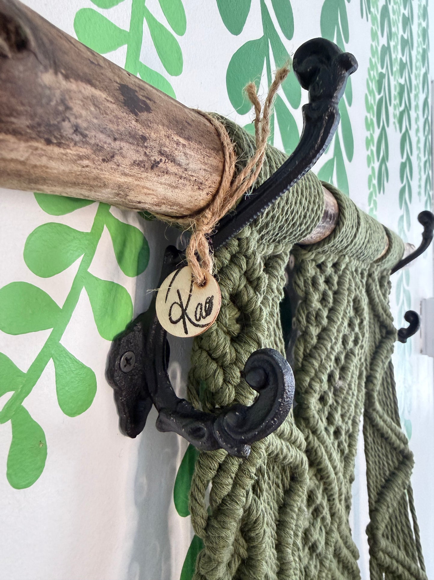 Macramé vert