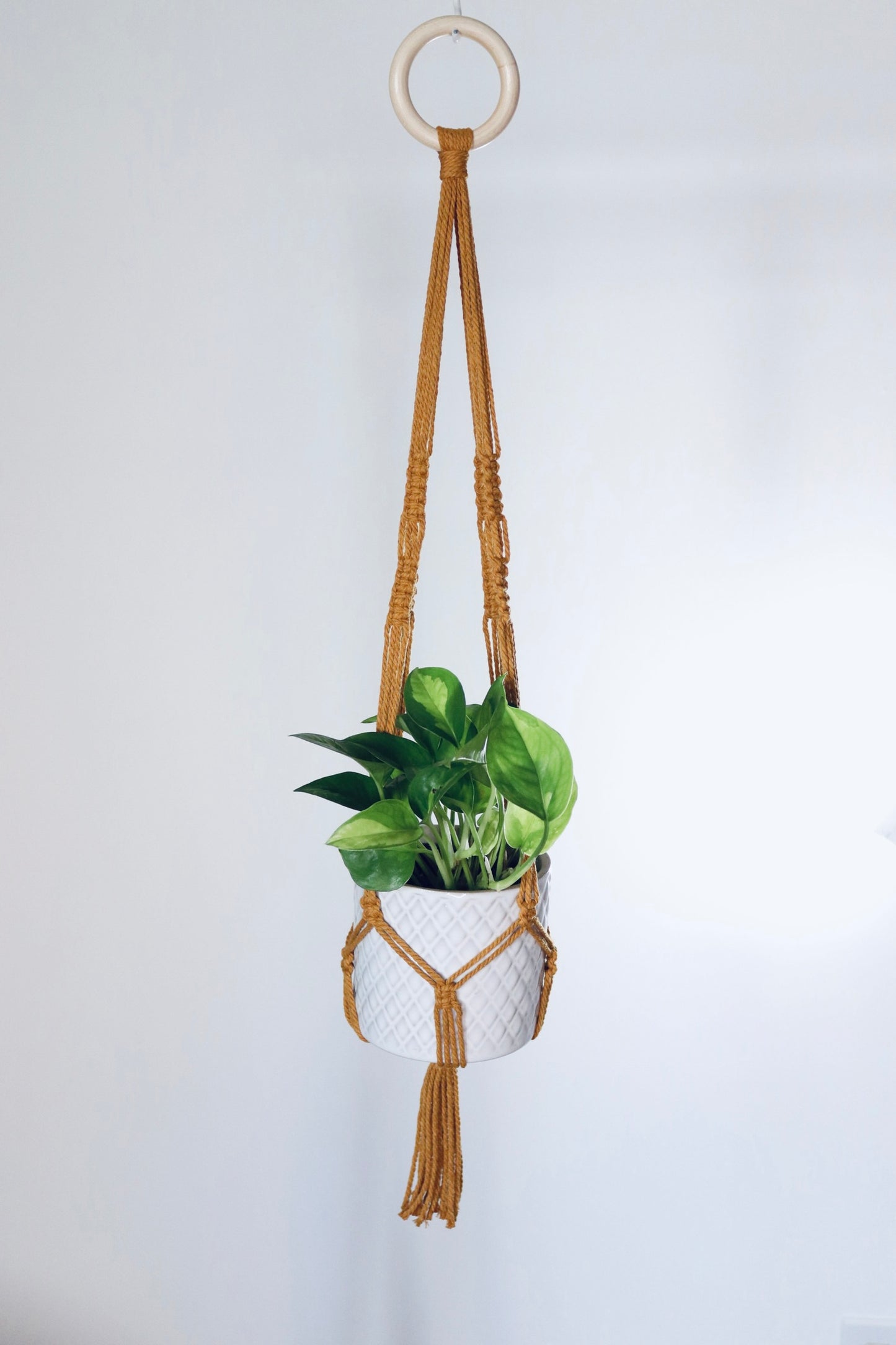 Macramé plante -  Nœud inversé