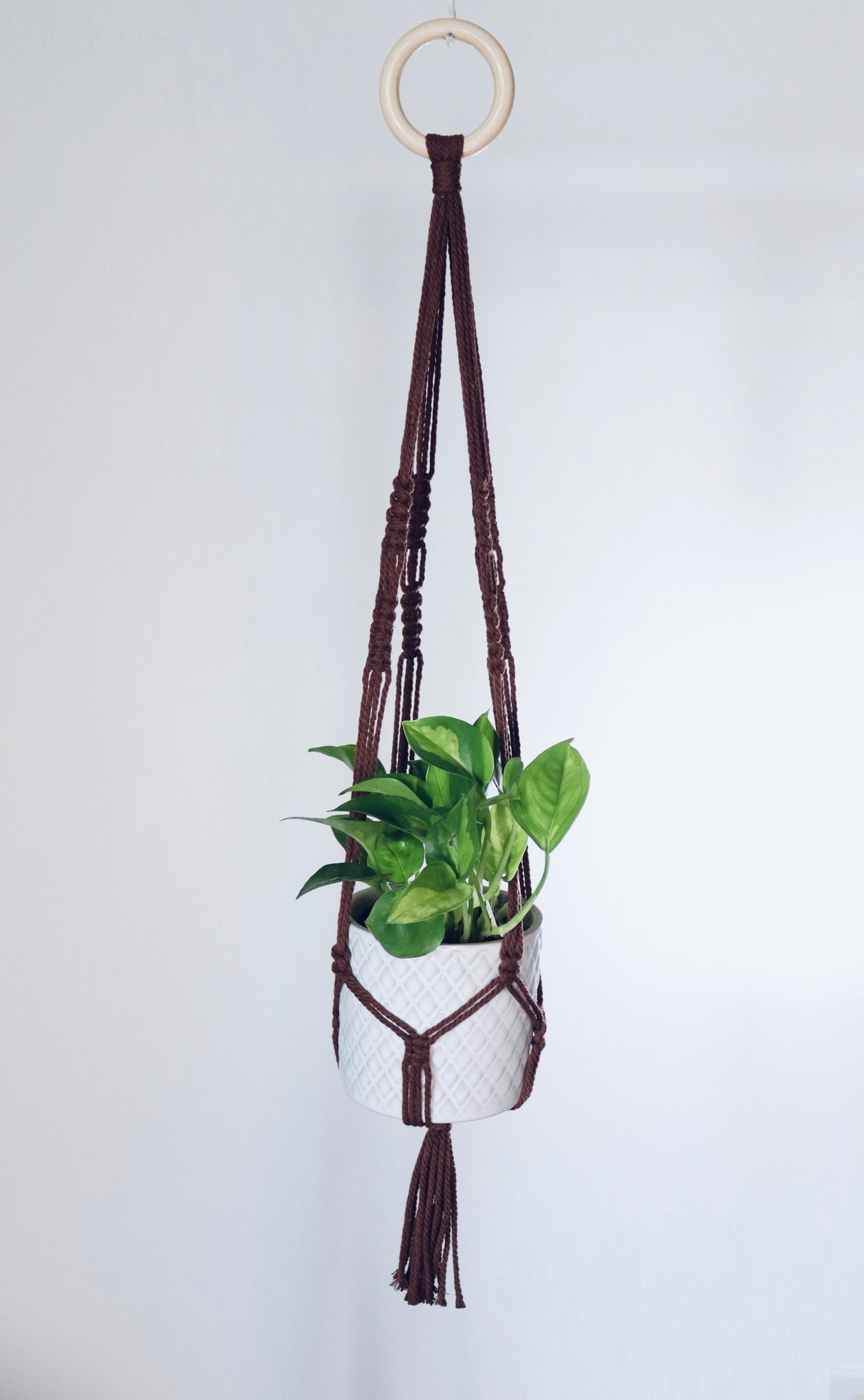 Macramé plante -  Nœud inversé