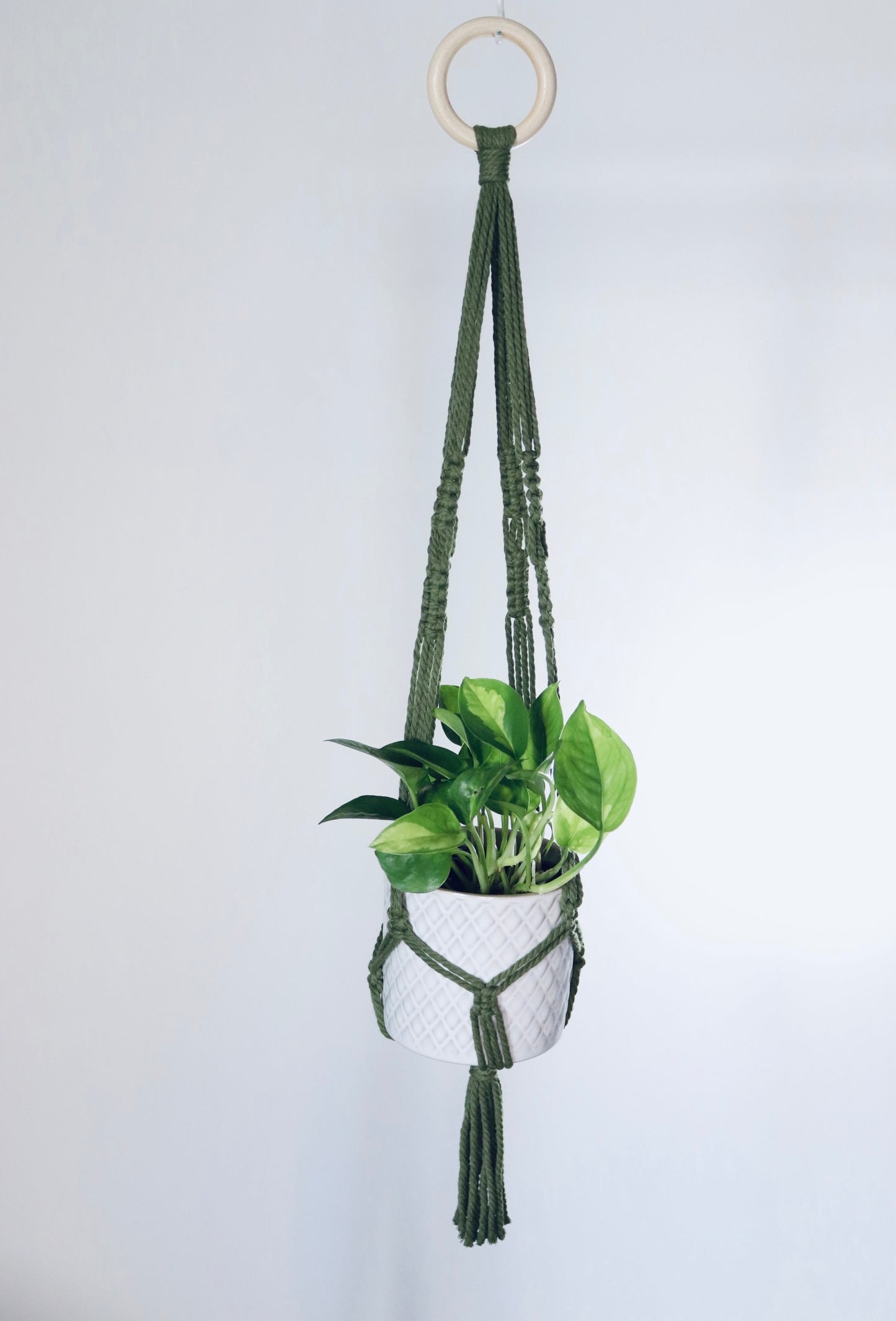 Macramé plante -  Nœud inversé