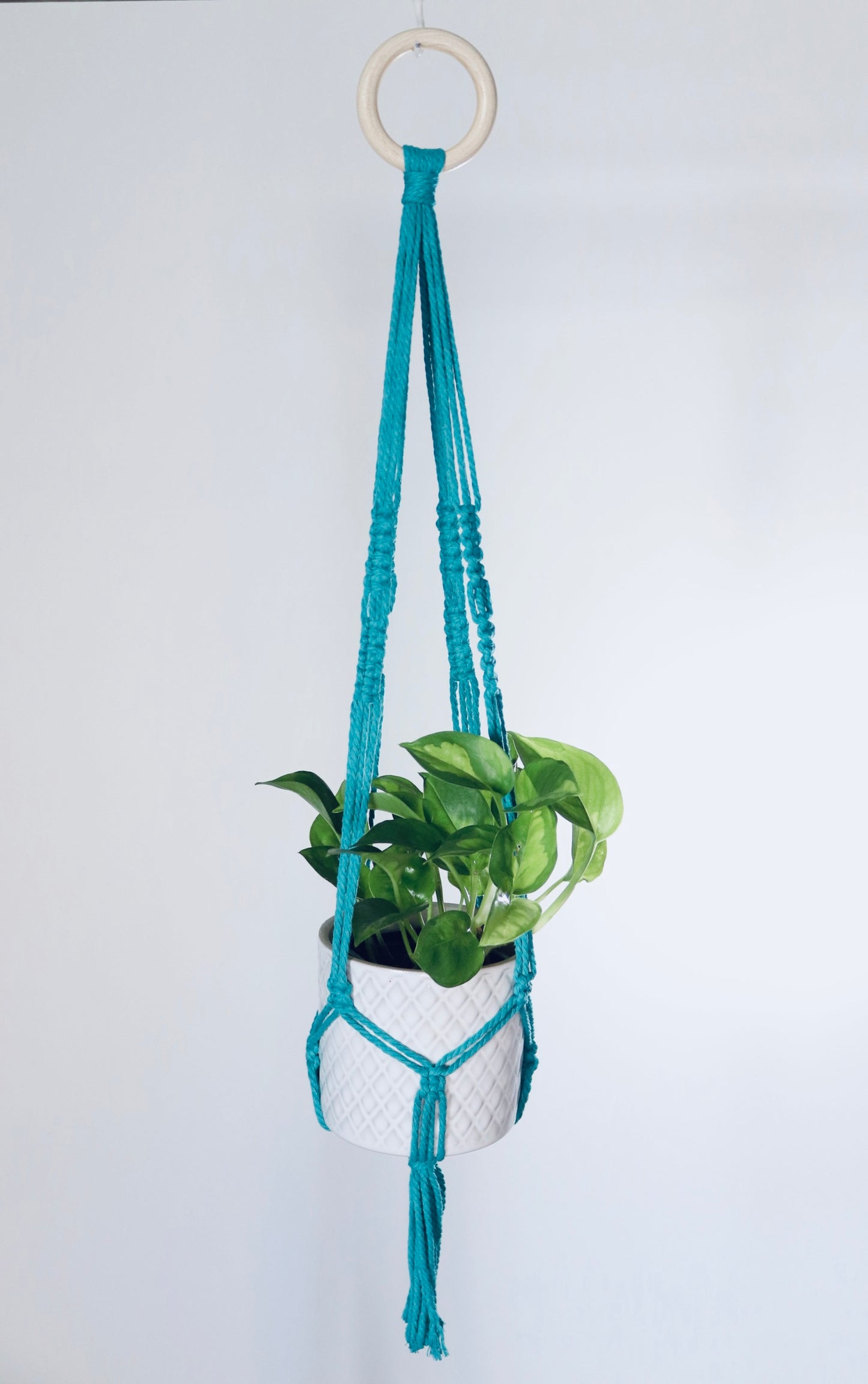 Macramé plante -  Nœud inversé