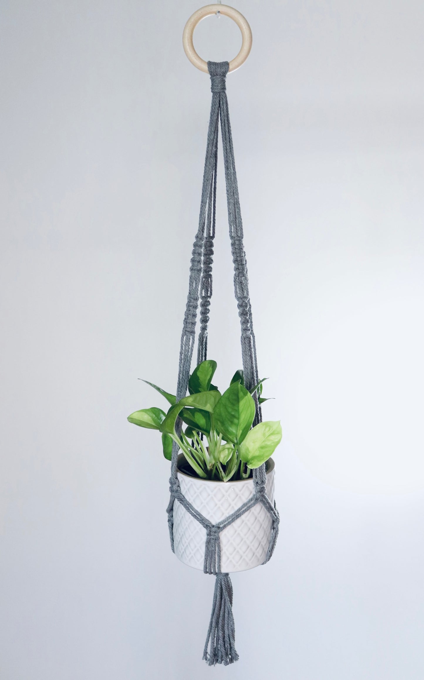 Macramé plante -  Nœud inversé