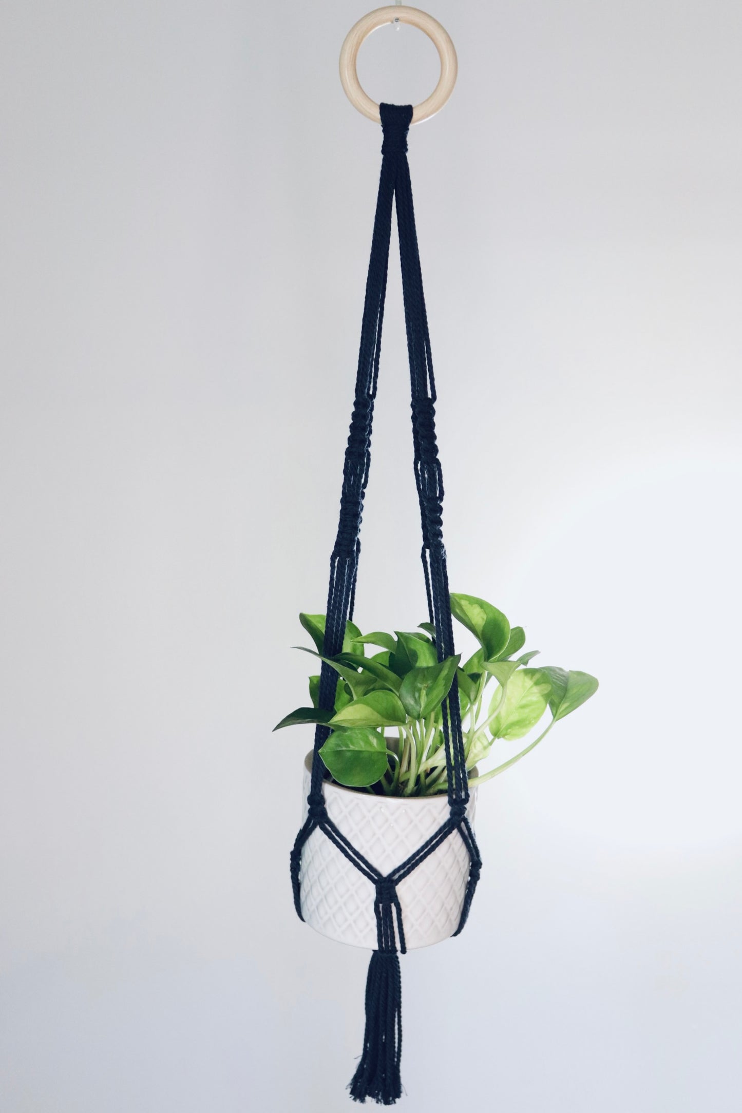 Macramé plante -  Nœud inversé