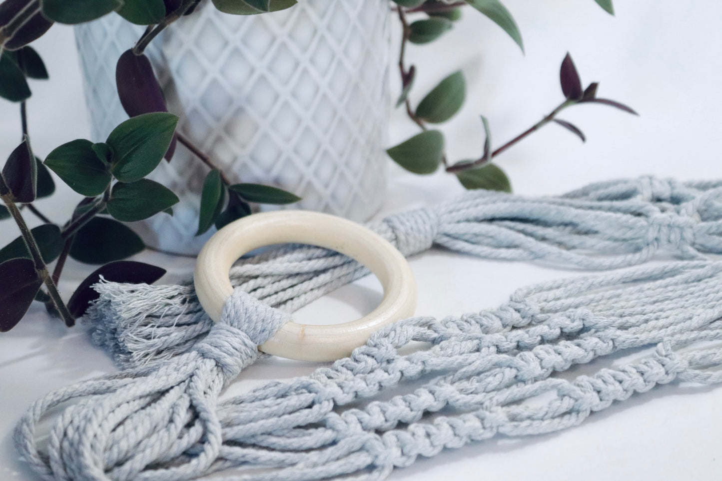 Macramé plante -  Nœud inversé